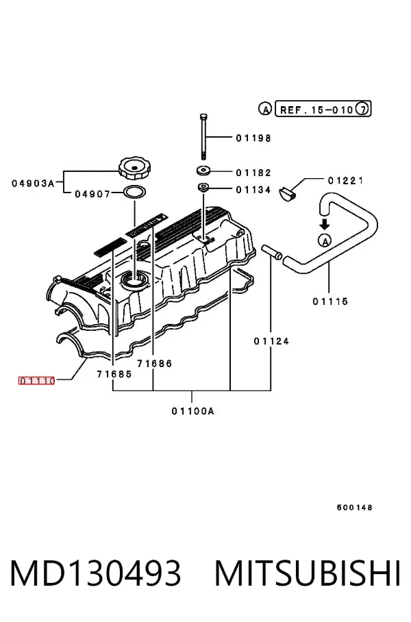 Junta tapa de balancines MD130493 Mitsubishi