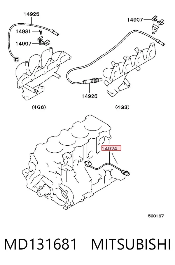 Sensor de detonacion Mitsubishi L 300 P0W, P1W, P2W