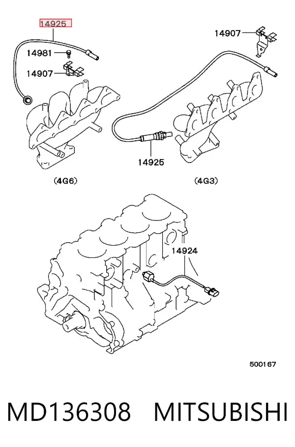 Sonda lambda MD136308 Mitsubishi