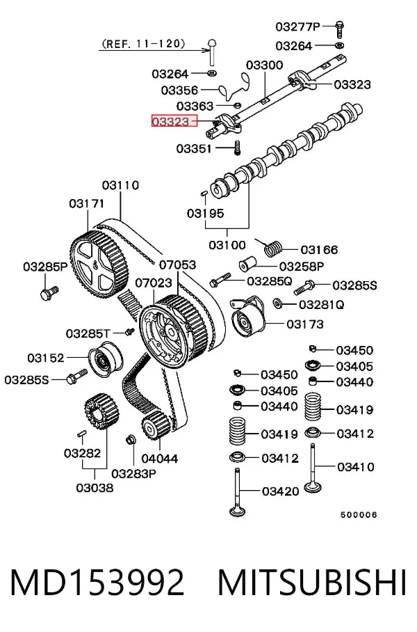 Balancines MD153992 Mitsubishi