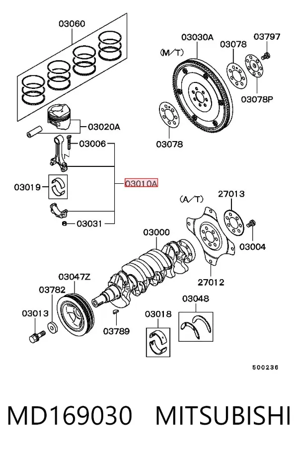 Biela MD169030 Mitsubishi