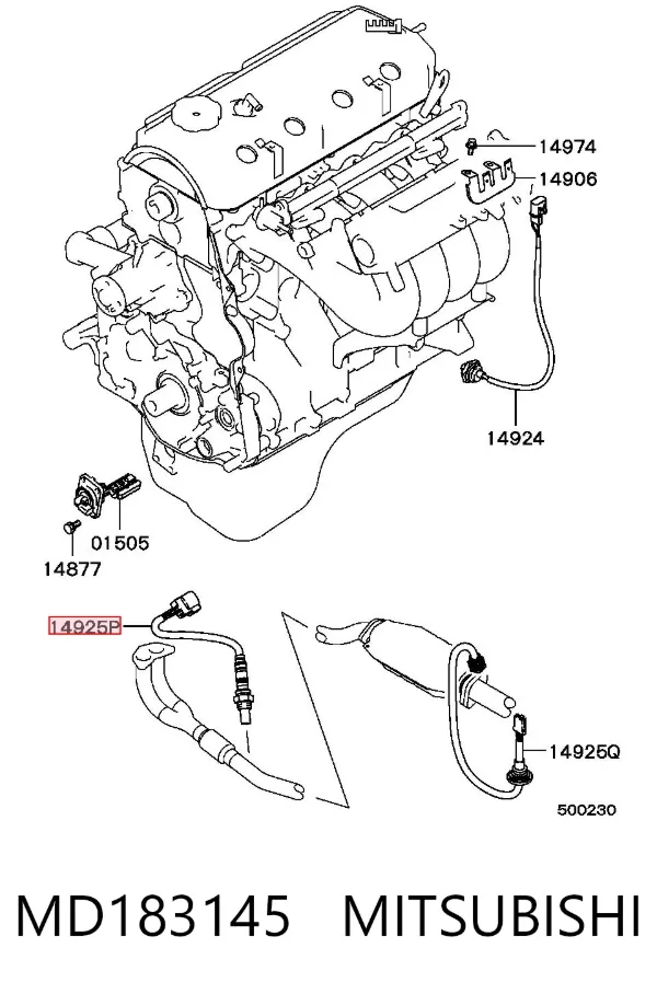 Sonda lambda MD183145 Mitsubishi