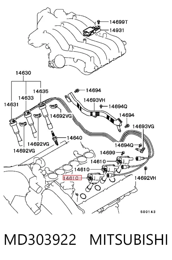 Bobina MD303922 Mitsubishi