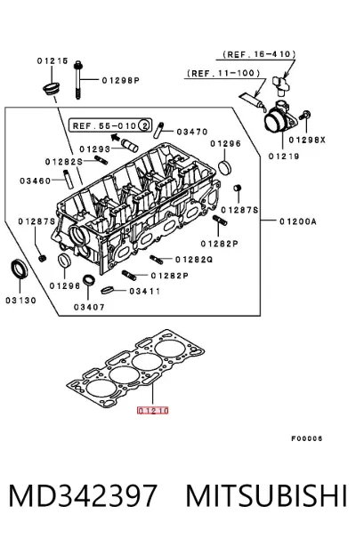 Junta de culata MITSUBISHI MD342397