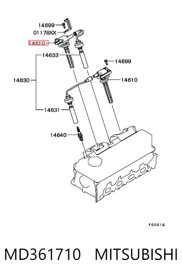 Bobina MD361710 Mitsubishi