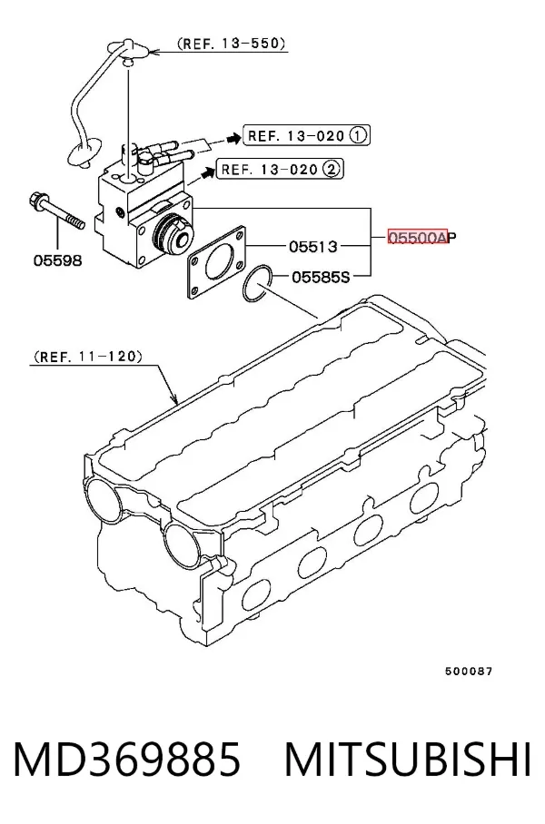 Bomba inyectora MD369885 Mitsubishi