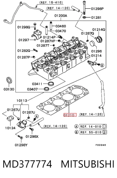 Junta de culata MITSUBISHI MD377774
