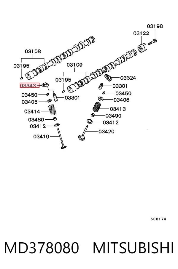 Balancines MD378080 Mitsubishi