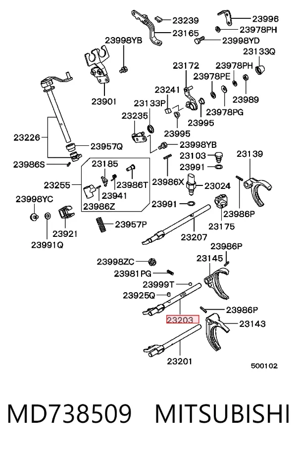  MD738509 Mitsubishi