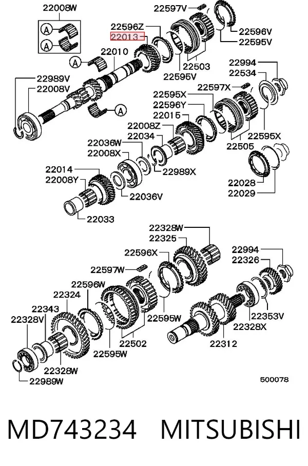  MD743234 Mitsubishi