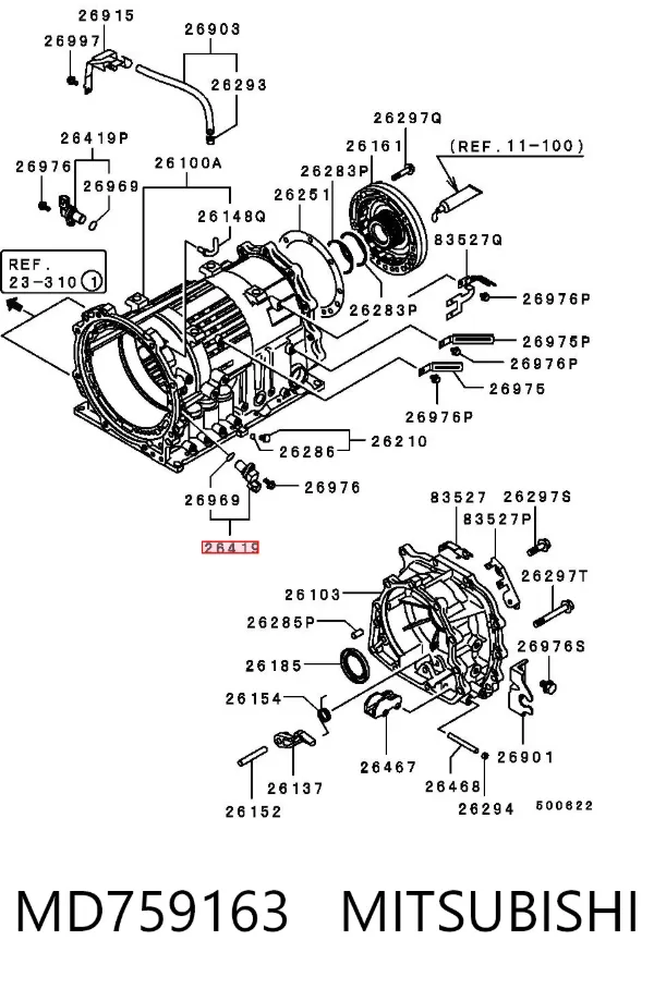 Sensor de velocidad MD759163 Mitsubishi