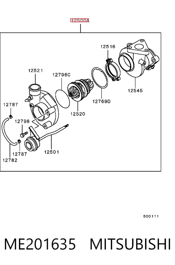 Turbocompresor ME201635 Mitsubishi