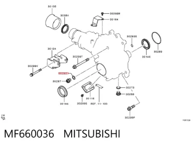 Junta del tapón de drenaje del diferencial MITSUBISHI MF660036