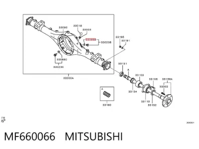 Junta del tapón de drenaje del diferencial MITSUBISHI MF660066