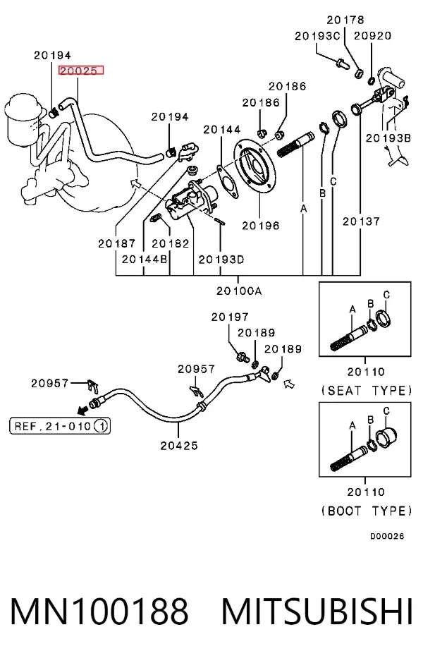  MN100188 Mitsubishi