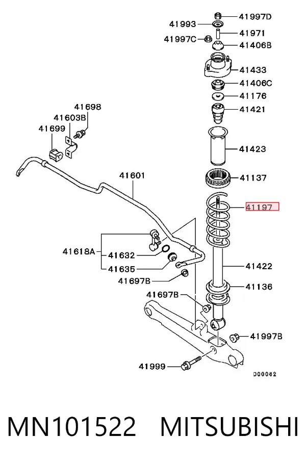 Muelle MN101522 Mitsubishi