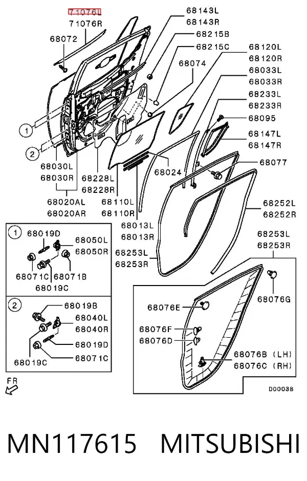  MN117615 Mitsubishi