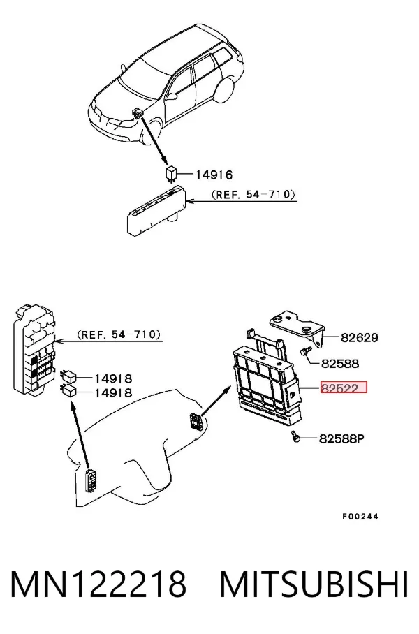ECU MN122218 Mitsubishi
