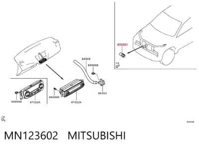 Sensor de temperatura ambiente MITSUBISHI MN123602