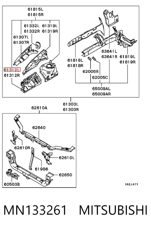  MN133261 Mitsubishi
