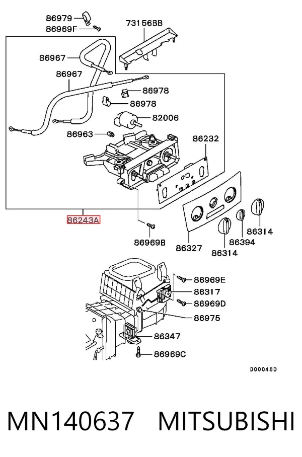 Unidad de control aire acondicionado Mitsubishi Space Star DG0