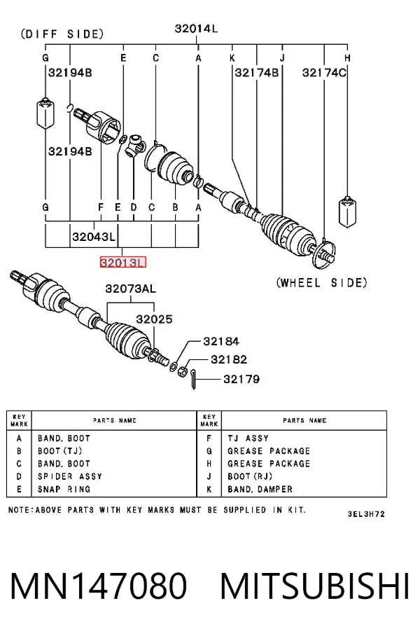  MN147080 Mitsubishi