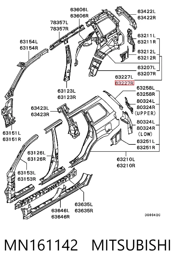  MN161142 Mitsubishi