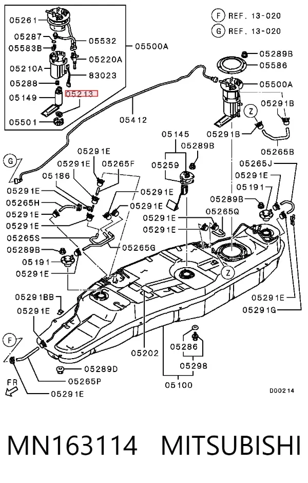  MN163114 Mitsubishi