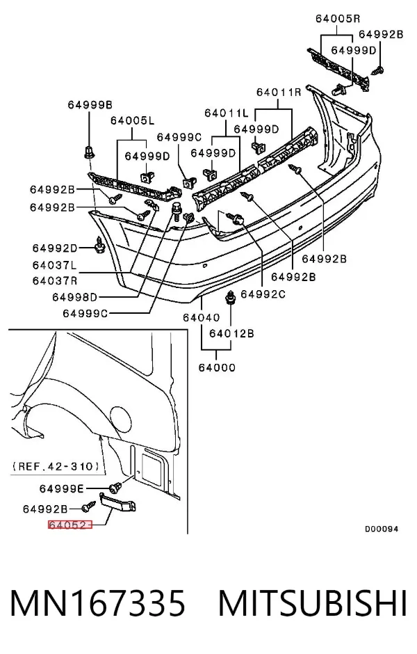  MN167335 Mitsubishi