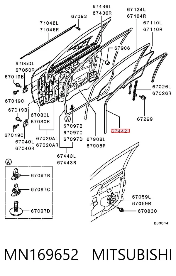  MN169652 Mitsubishi