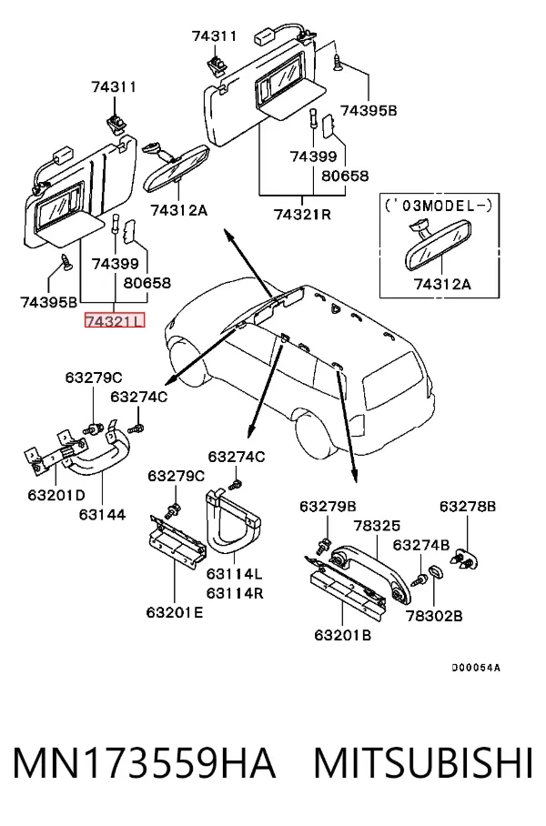Parasol MN173559HA Mitsubishi