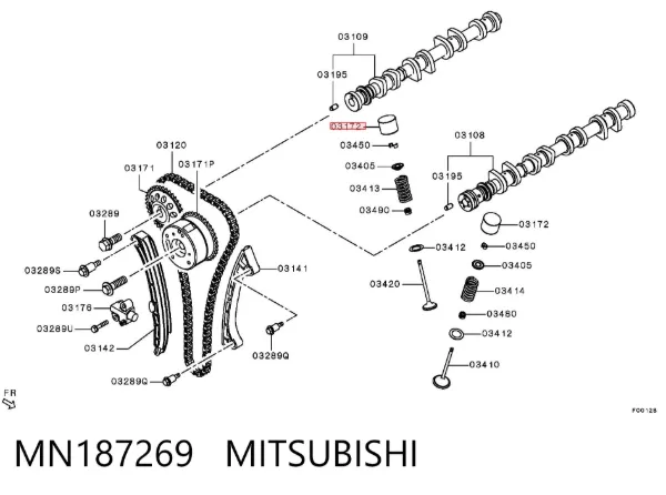 Taqués hidráulicos MN187269 Mitsubishi