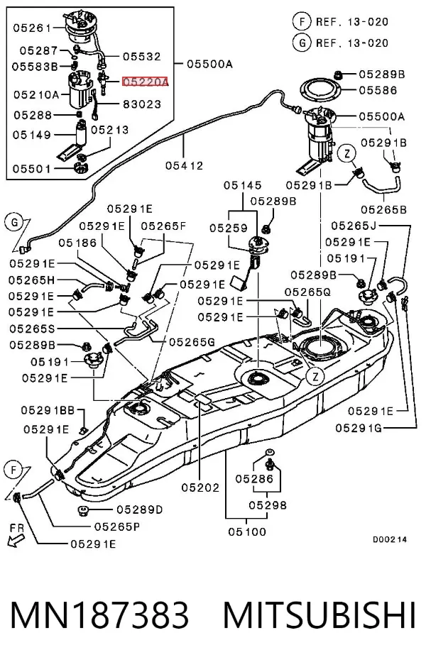  MN187383 Mitsubishi