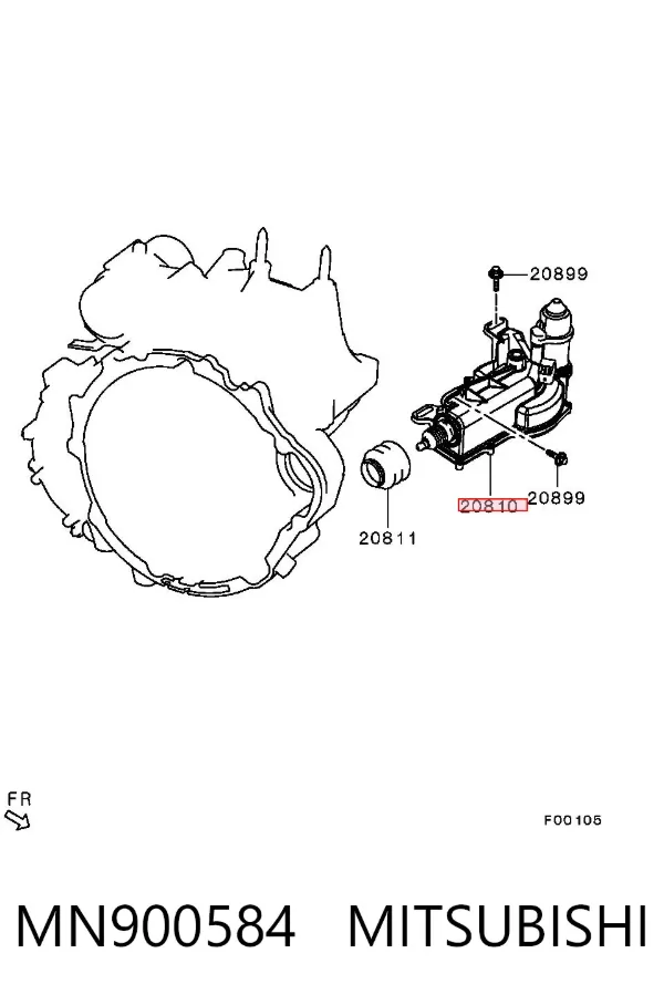 Bombin de embrague MN900584 Mitsubishi