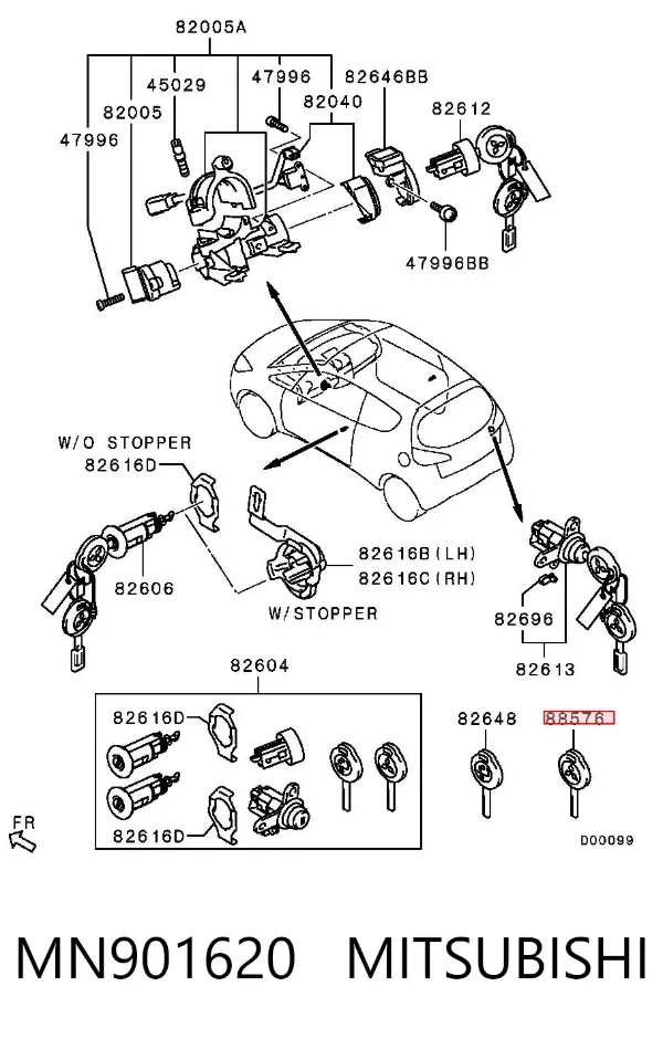  MN901620 Mitsubishi