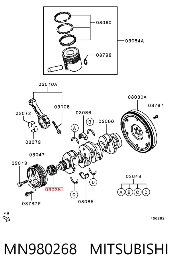  MN980268 Mitsubishi