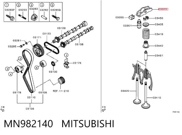 Balancines MN982140 Mitsubishi