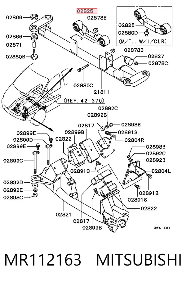 Soporte de motor trasero Hyundai H-1 STAREX Starex