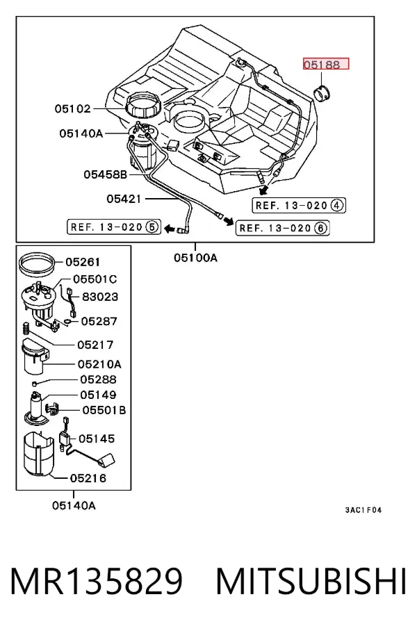  MR135829 Mitsubishi