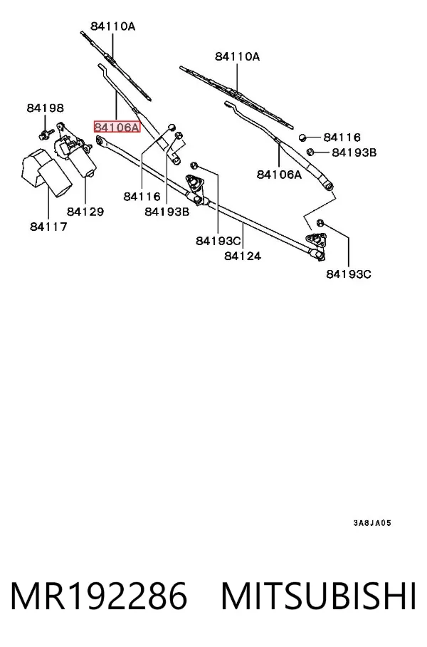 Brazo del limpiaparabrisas Volvo S40 I