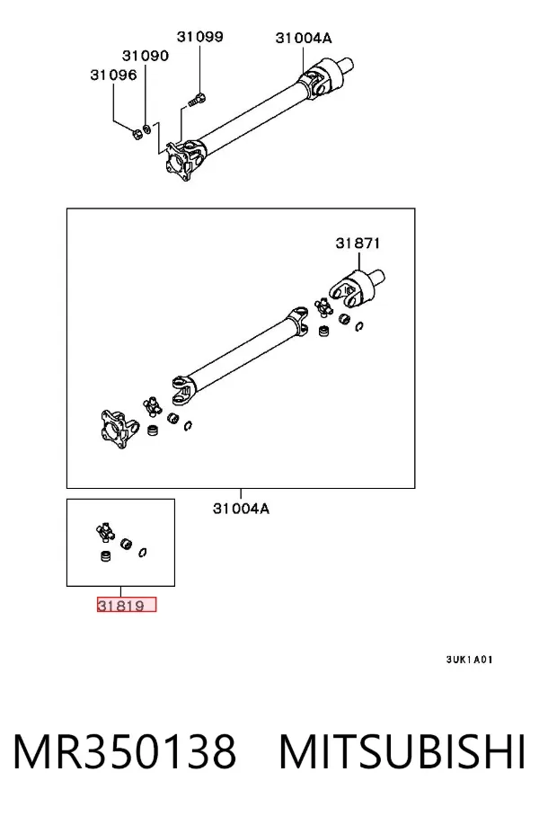 Cruceta MR350138 Mitsubishi