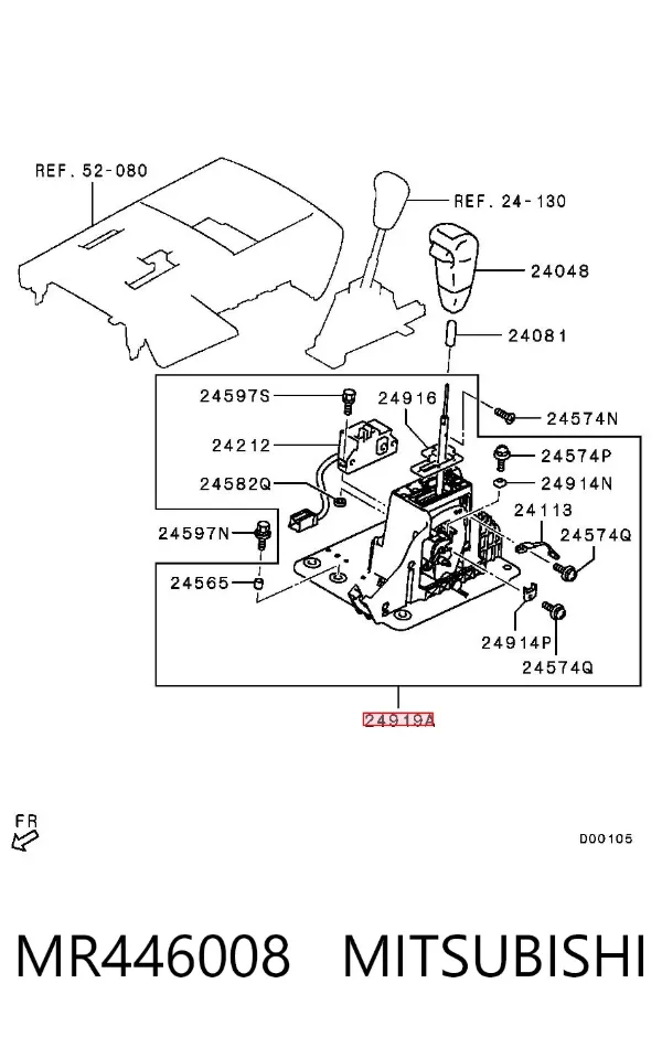 Palanca de cambios Mitsubishi Pajero IV LONG