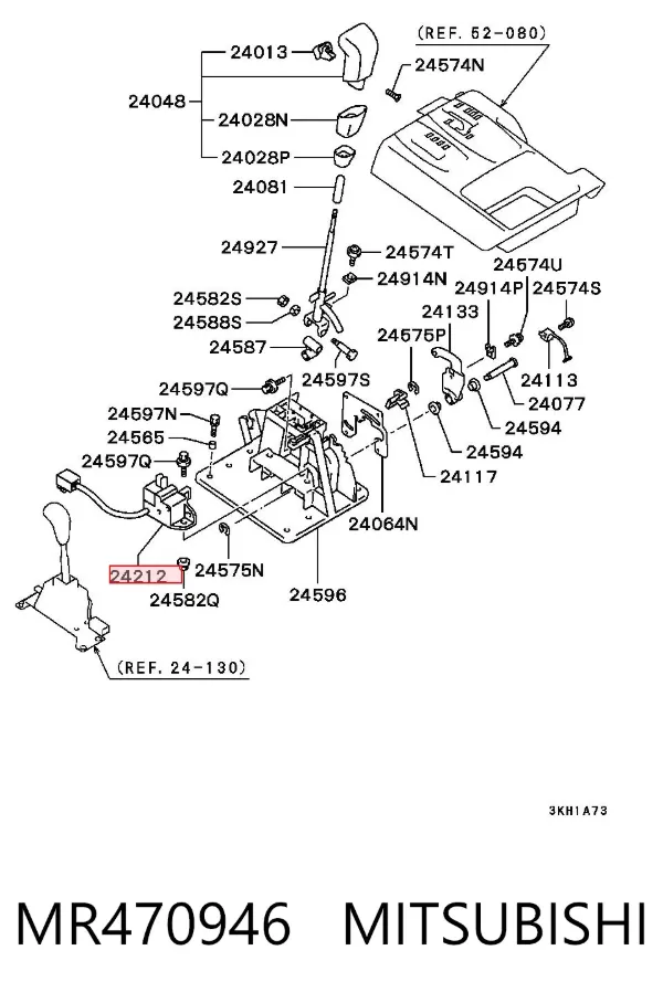 Sensor de posiciones de la transmisión automática MR470946 Mitsubishi