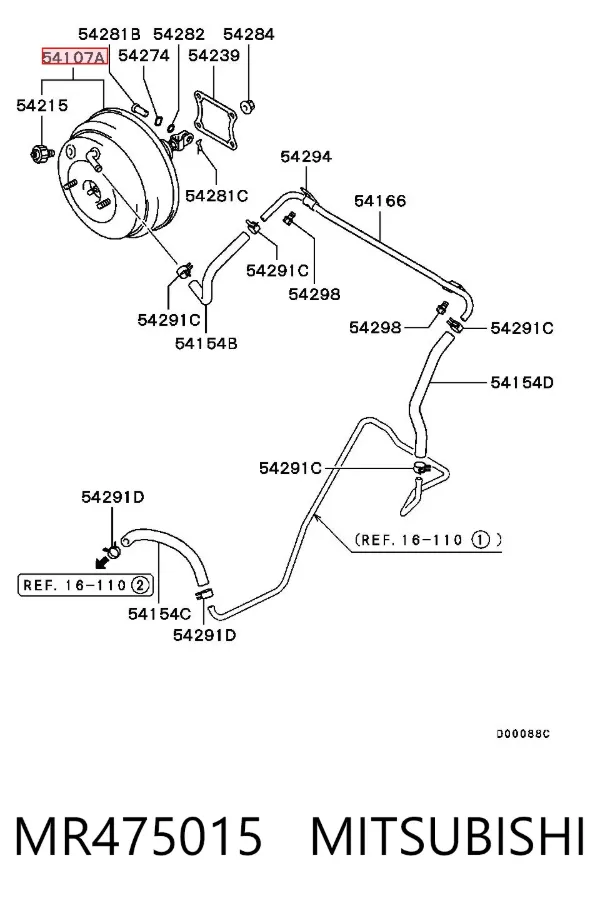 Servofreno MR475015 Mitsubishi