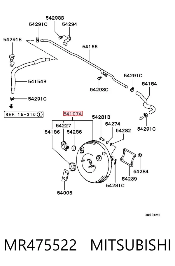 Servofreno MR475522 Mitsubishi
