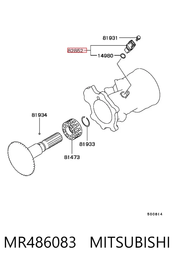 Sensor de velocidad MR486083 Mitsubishi