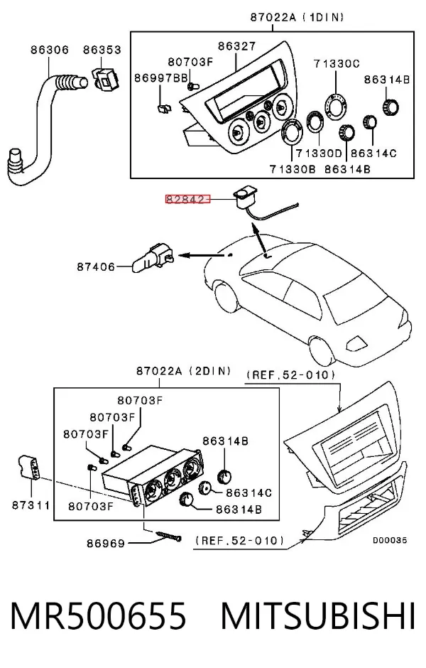 Sensor de luz MR500655 Mitsubishi