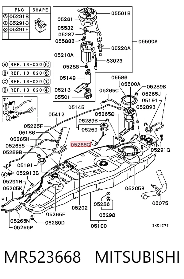  MR523668 Mitsubishi