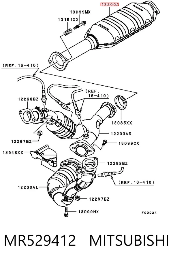 Catalizador MR529412 Mitsubishi