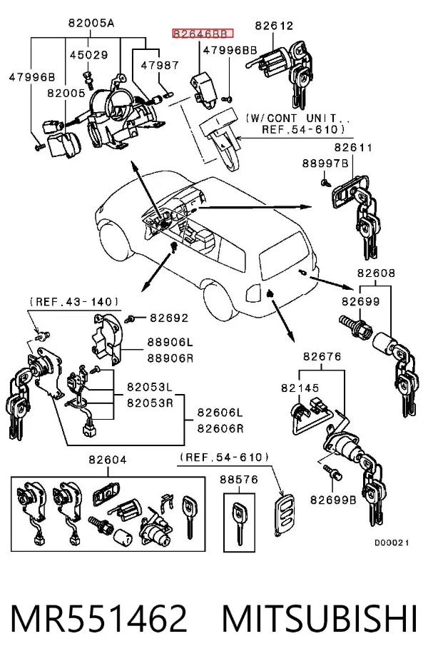  MR551462 Mitsubishi